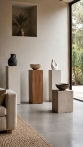 Plinth Gallery Room Decor With Sculptural Breathing Space