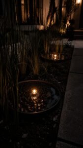 Reed Framed Lantern Pools