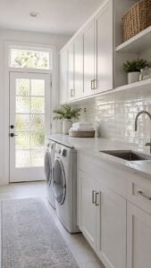 Reflect Light With a Pale Glossy Backsplash