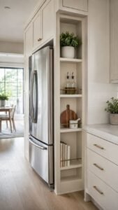Refrigerator Side Niches With Useful Decorative Purpose