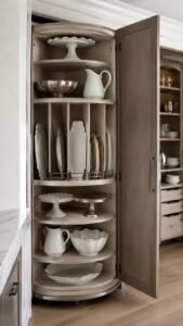Reserve One Bay for Serving Pieces