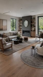 Rug Island Layout That Defines More Than One Activity