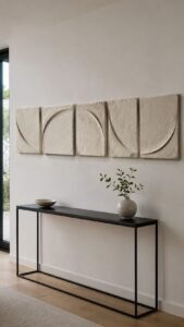 Shape Crescent Grooves Across Square Panels