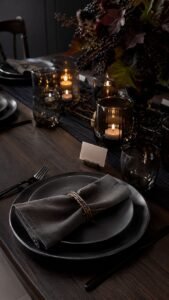 Smoked Glass Place Settings