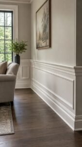 Statement Baseboard Decor With Detail Near the Floor