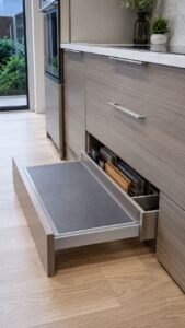Store Flat Items Behind the Step