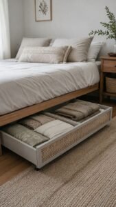 Store Seasonal Textiles in Breathable Sections