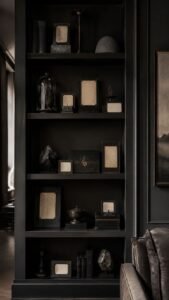 Style a Midnight Museum Label Shelf