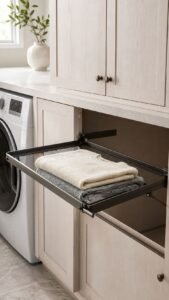 Suspend a Pulley Rack Above the Folding Counter