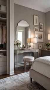 Vanity Gallery Corner That Connects Dressing and Decoration