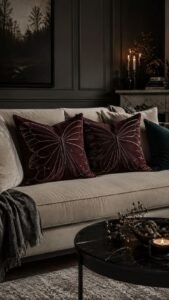 Velvet Wing Cushion Pair