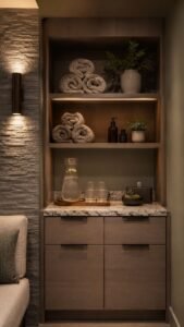 Warm Towel and Refreshment Corner
